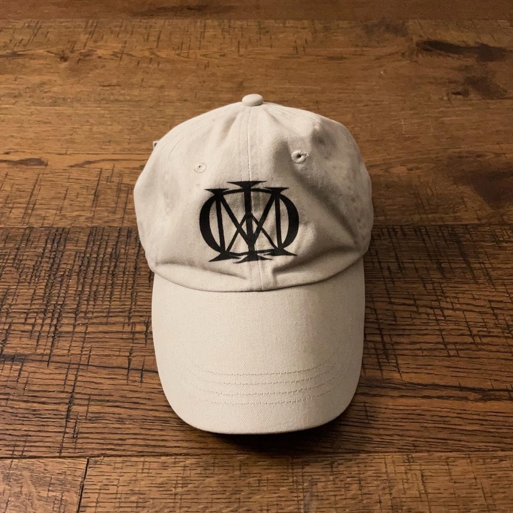 Dream Theater Dad Hat Mens OSFA Cream Y2K Goth Metal Band Strapback Cap
